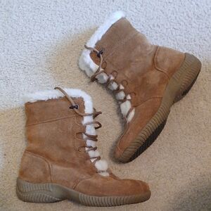 Style & Co Tan Suede Winter Boots